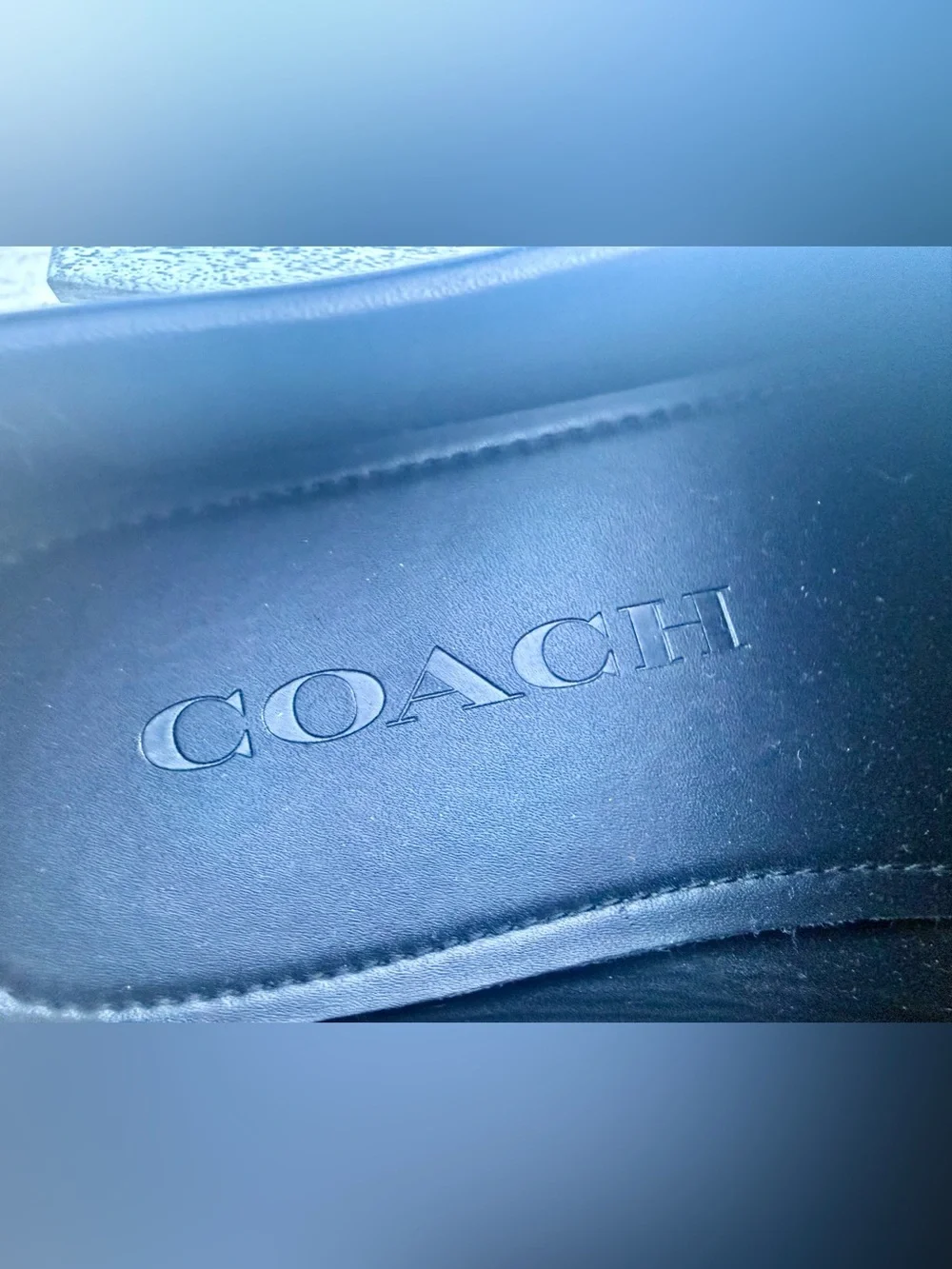 Coach Mott Driver Loafers Black Leather FG2984 Mens Size 11.5D~NEW